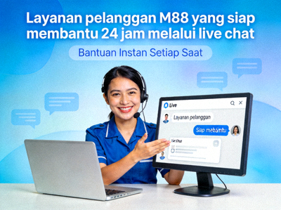 Layanan pelanggan M88 yang siap membantu 24 jam melalui live chat